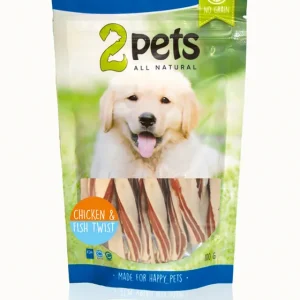 Premium 2pets Dogsnack Chicken&Fish Twist 100 g