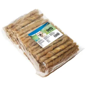 Rabatt 2pets Tuggpinne vriden 12 cm/ 7-8 mm, 100-pack