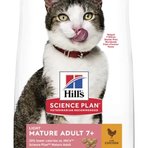 Hills Feline Mature Light Chicken 1.5kg Begränsad tid