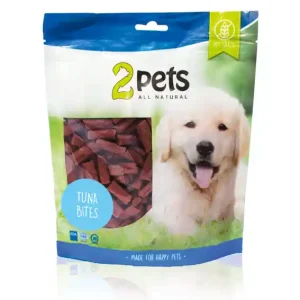 2pets Dogsnack Tuna Bites, 400 g Sista chansen