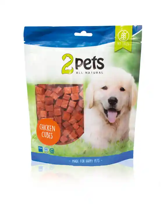 2pets Dogsnack Chicken Cubes, 400 g Köp nu