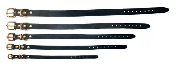 Halsband råläder 22/55 Svart/Mässing Köp nu