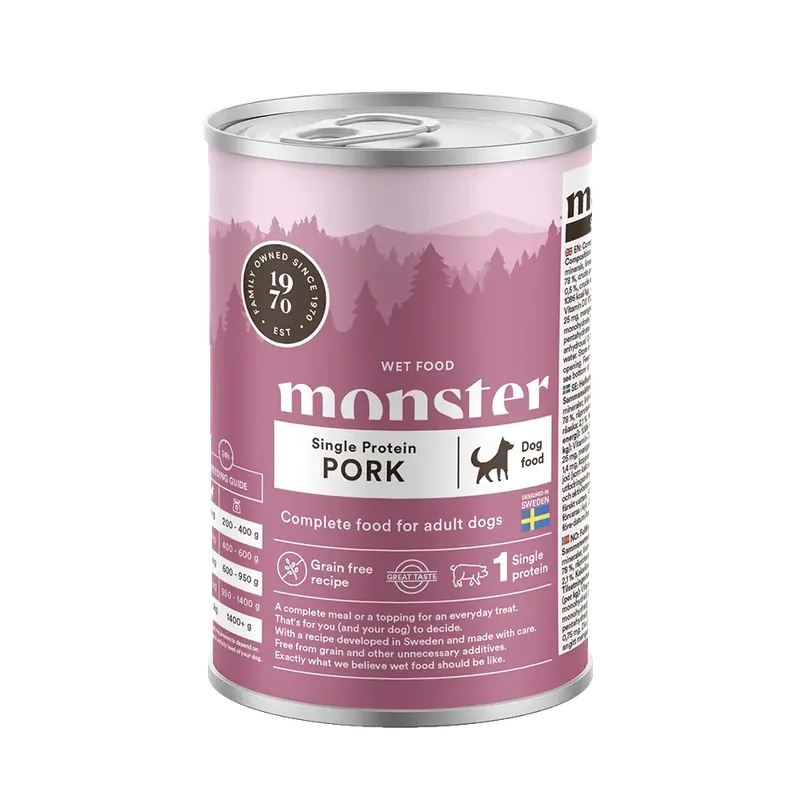 Reapris Monster Dog Adult Single Pork Burk 400 g
