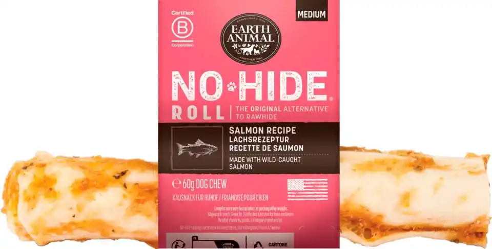 No-Hide Salmon Chew Medium 18 cm (60g) Kundfavorit