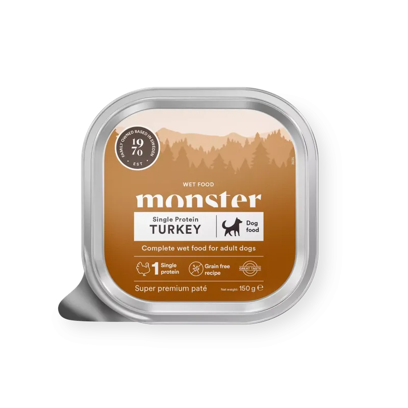 Populär Monster Dog Adult Turkey Paté