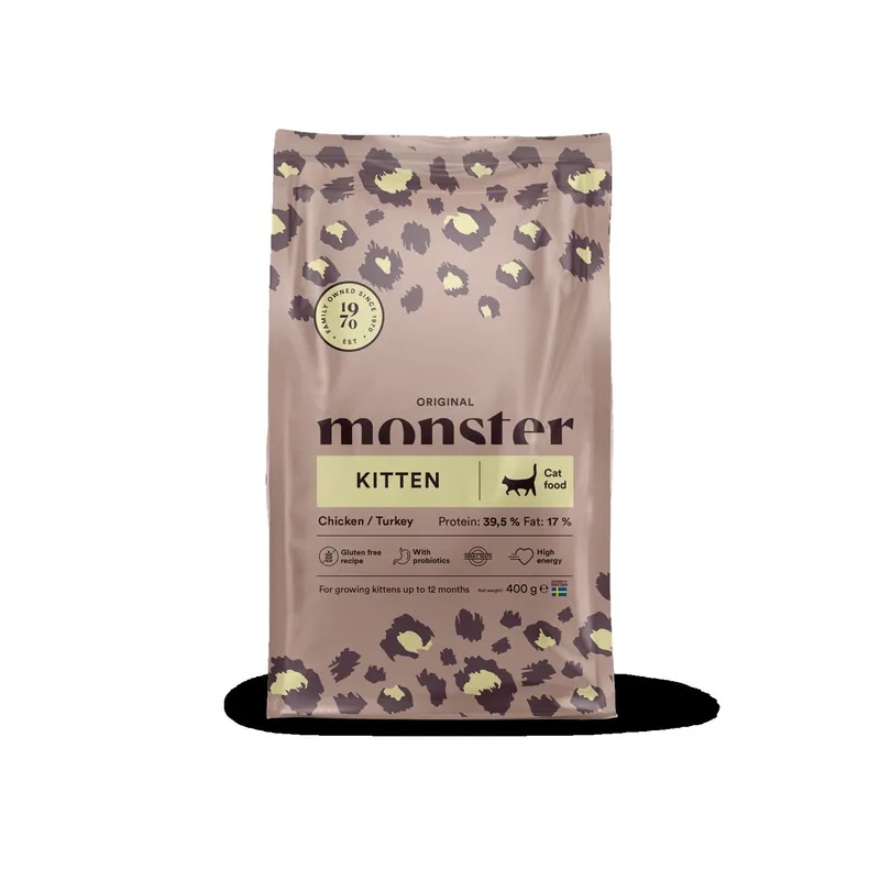 Rea Monster Cat Orig. Kitten Chick/Turkey 400 g