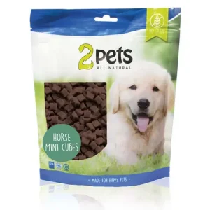 Utförsäljning 2pets hundgodis minikuber häst, 400g
