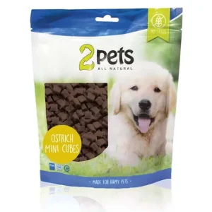 2pets hundgodis minikuber struts, 400g Billig