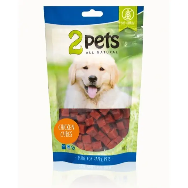 2pets Dogsnack Chicken Cubes 100 g Endast idag