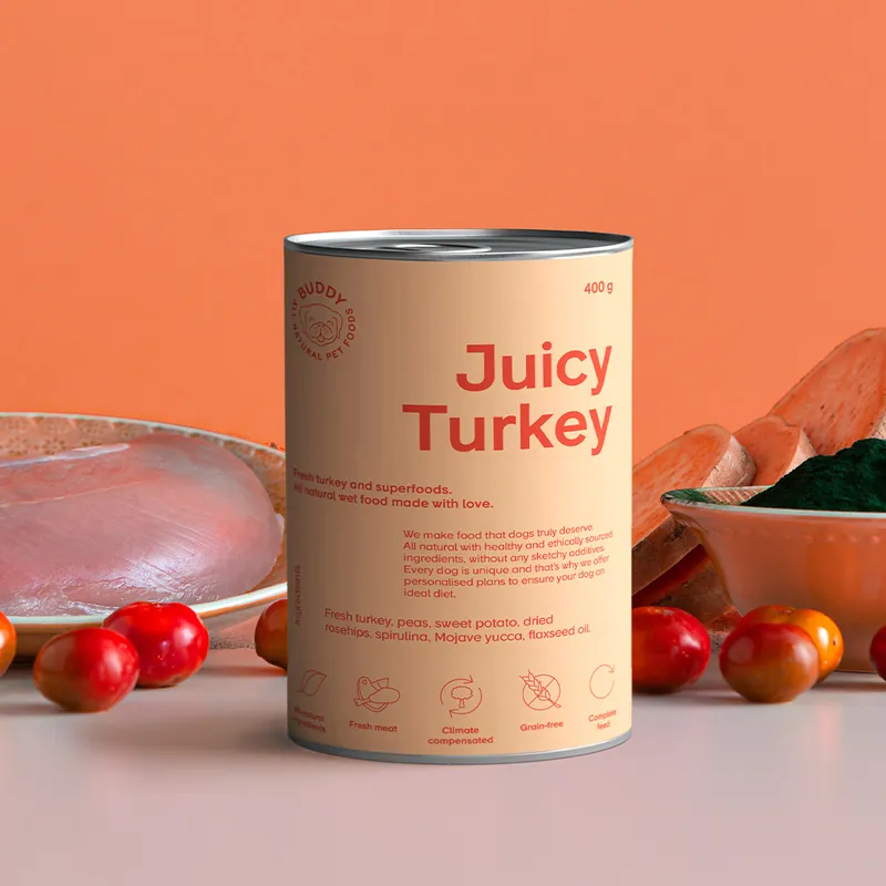 Nyhet Buddy Juicy Turkey 400g