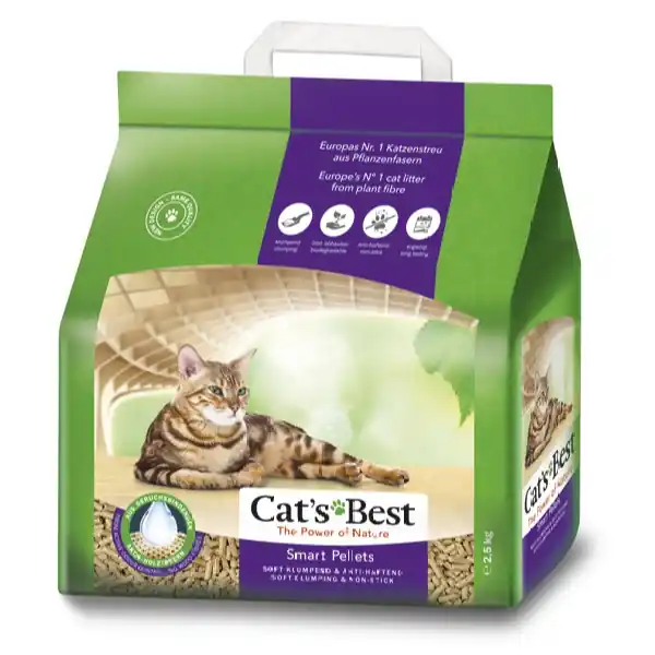 Cat's Best Smart 5 L / 2,5 kg, för långhårskatter Snabb leverans