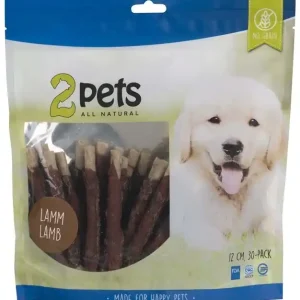 Populär 2pets Tuggpinne mald, lamm, 12cm, 30-pack, 400g