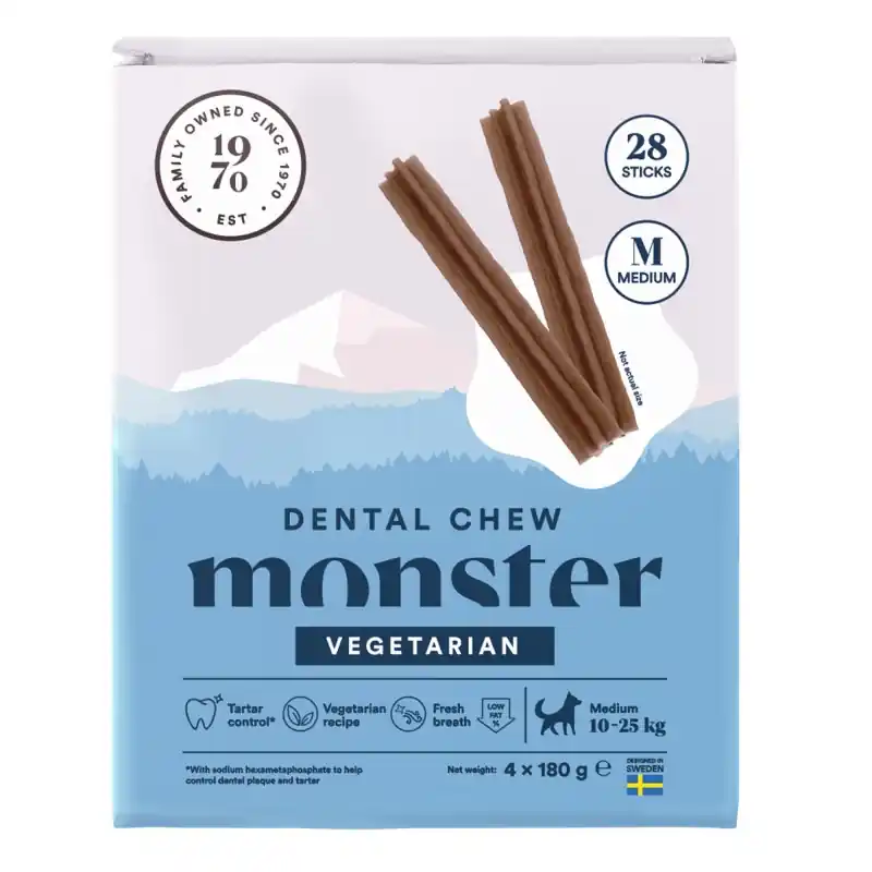 Monster Dog Dental Chew Vegetarian Small Nyhet