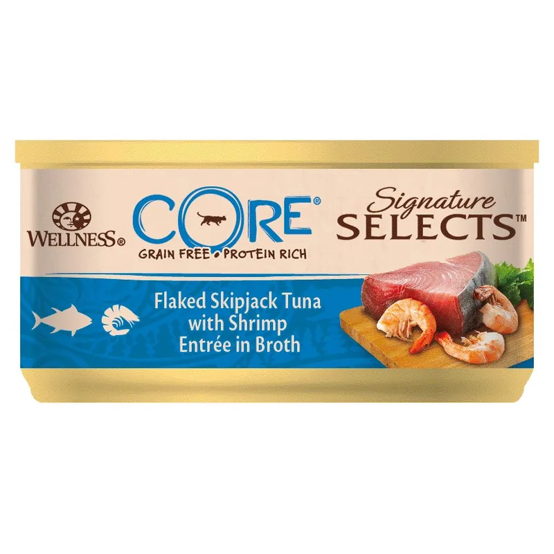 CORE Signature Selects Flaked Tuna & Shrimp in Broth 79g Fynd