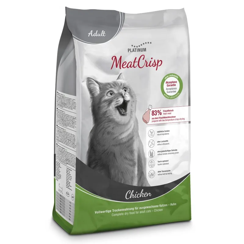 I lager Platinum Cat MeatCrisp Adult Chicken 400 g