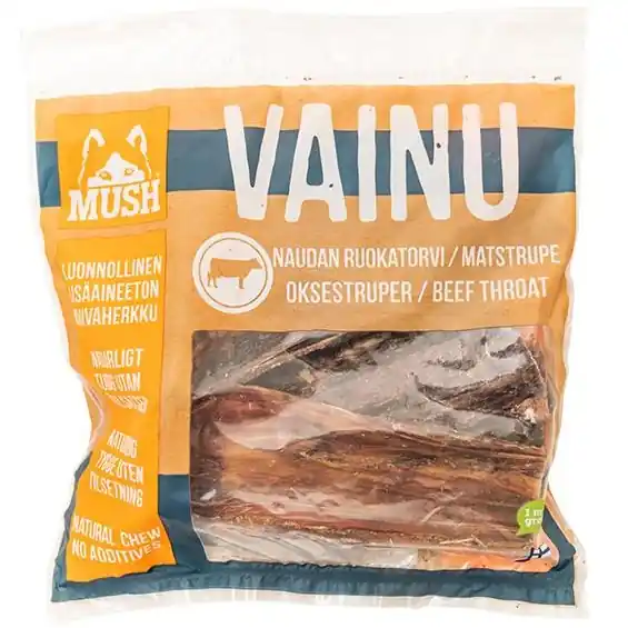 Billigare MUSH Vainu Nöt matstrupe 220g påse