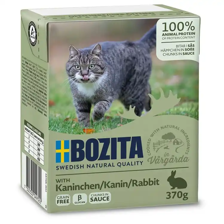 Bozita Katt Tetra Bitar i sås Kanin 370g Utförsäljning