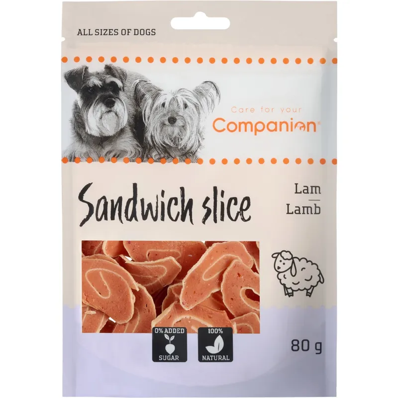 Companion Sandwich Slice Lamb, 80g Snabb leverans