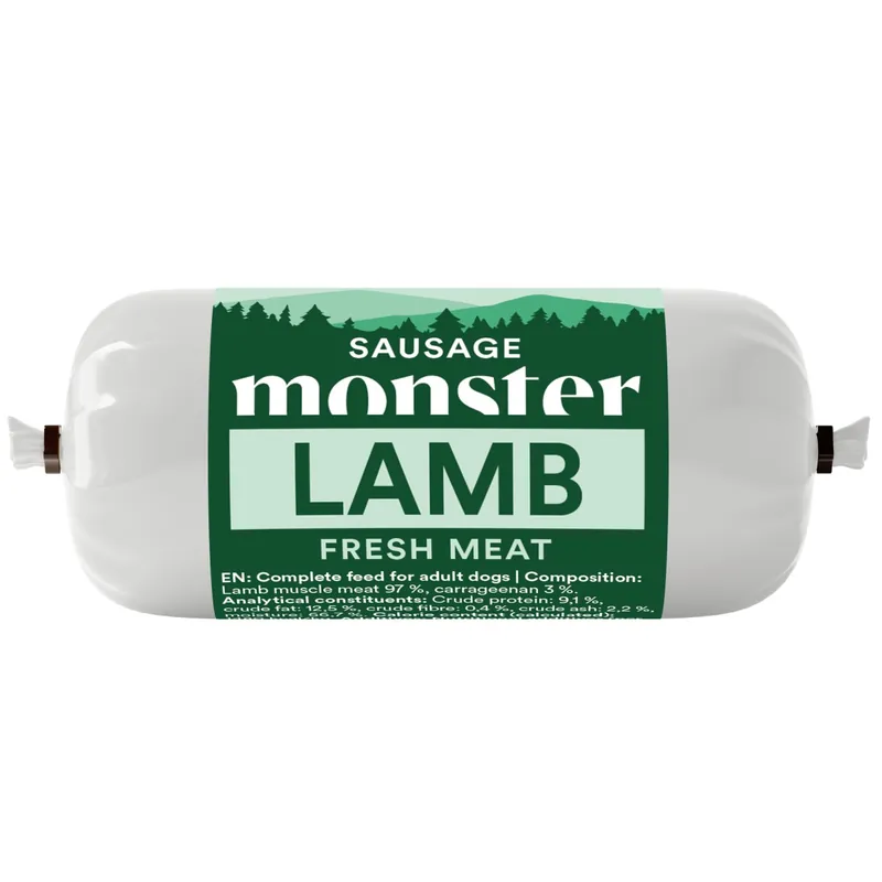 Monster Dog Sausage Lamb 80 g Expressleverans