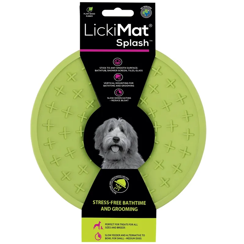 Hundskål LickiMat Splash 19 cm Ljusblå Sista chansen
