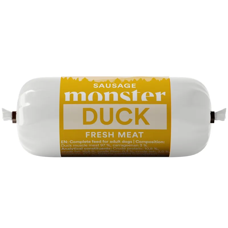 Monster Dog Sausage Duck 80g Begränsat antal