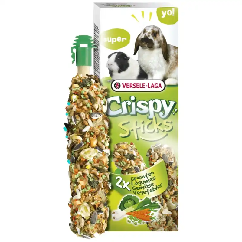 Crispy Sticks Kanin/Marsvin, Grönsaker 2-pack Säker betalning