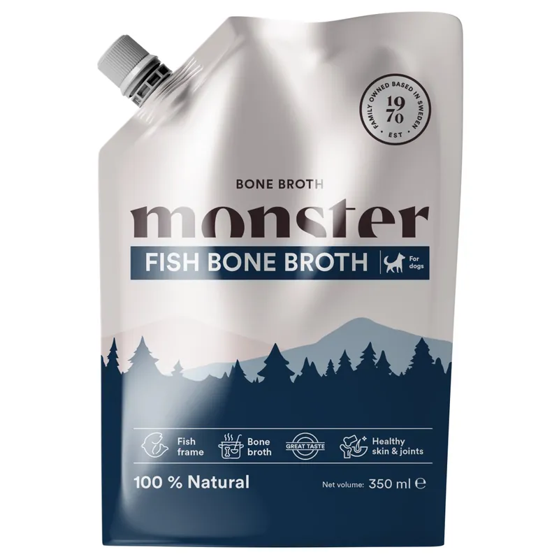 Begränsat erbjudande Monster Dog Bone Broth Fish 350 ml