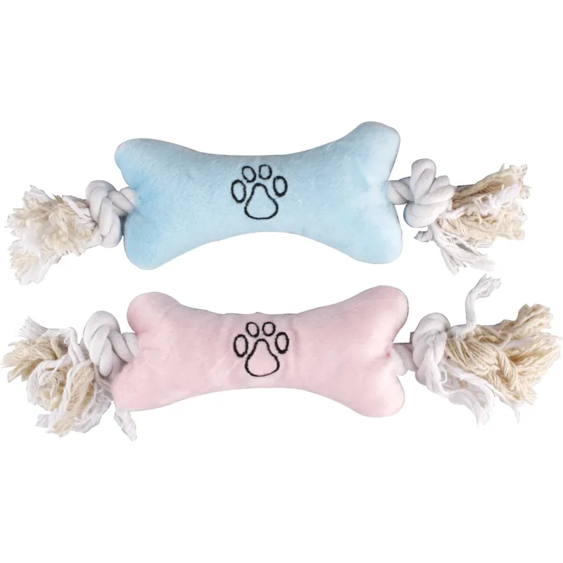 Valpleksak Puppy Plush Bone med rep, 40 cm Beställ idag