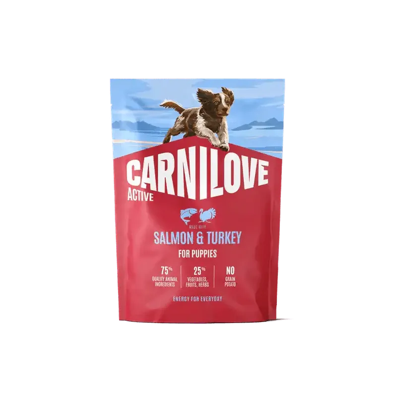 Carnilove Active Dog Dry Salmon & Turkey for Puppies 1.5 kg Rea