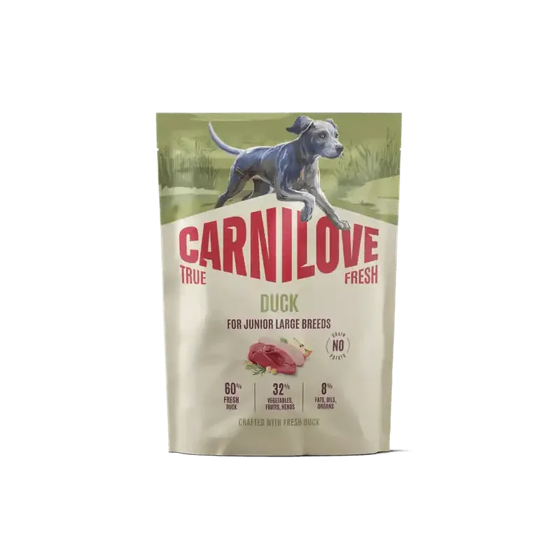 Begränsat antal Carnilove True Fresh Dog Dry Duck for Junior Large Breeds 1.5 kg