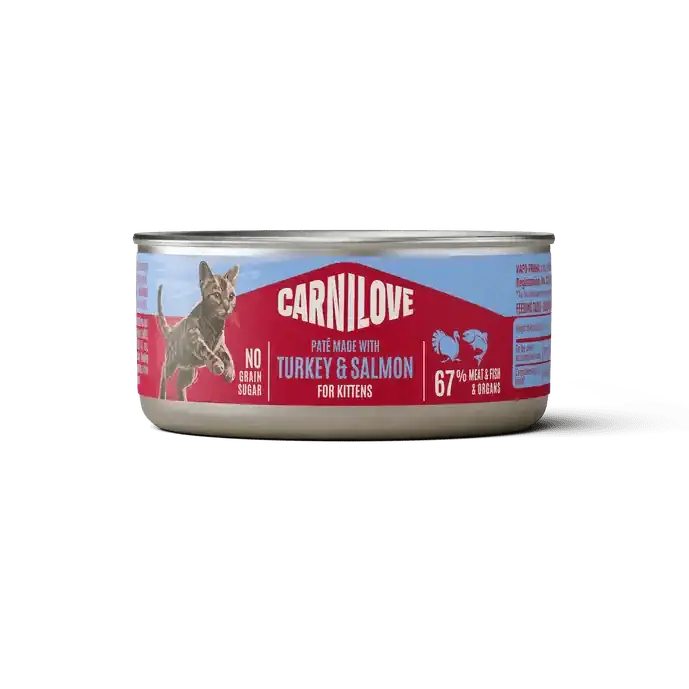 Erbjudandepris Carnilove Cat Can Paté Turkey & Salmon for Kittens 100 g