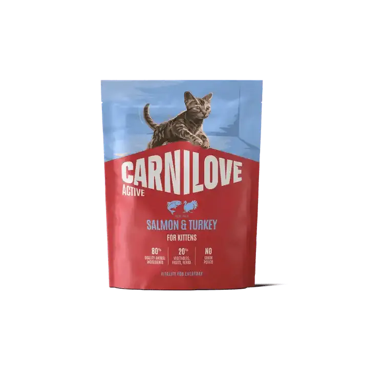 Beställ idag Carnilove Active Cat Dry Salmon & Turkey for Kittens 400 g