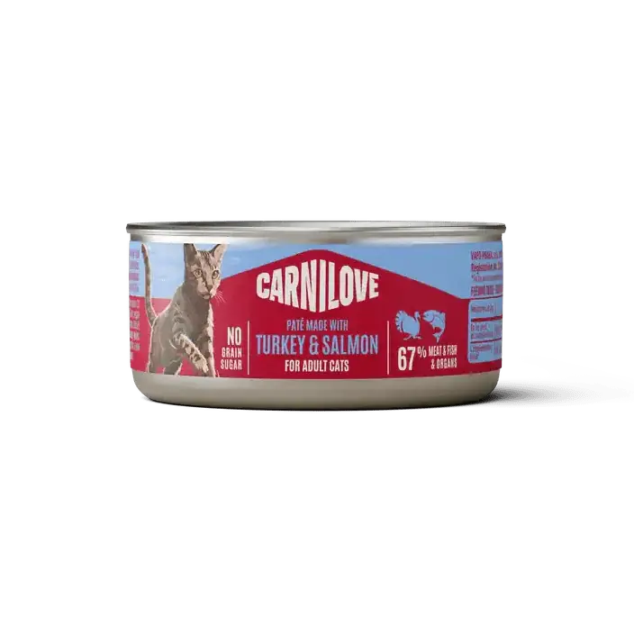 Carnilove Cat Can Paté Turkey & Salmon 100 g Endast idag