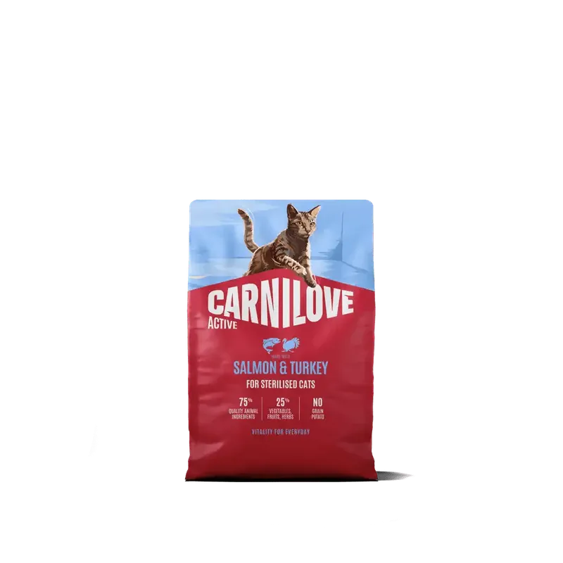 Begränsat erbjudande Carnilove Active Cat Dry Salmon & Turkey for Sterilised Adult All Breeds 400 g
