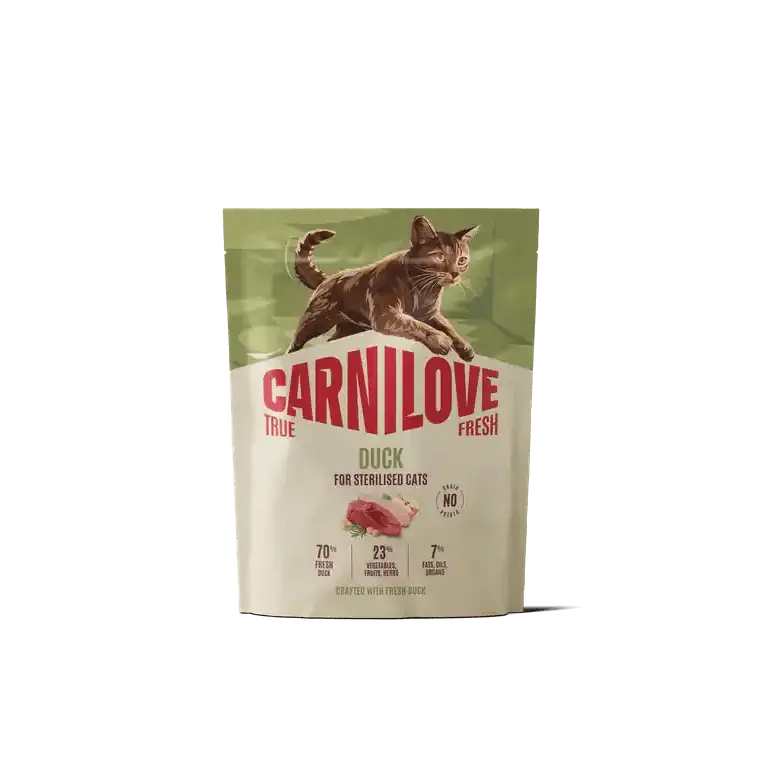 Beställ nu Carnilove True Fresh Cat Dry Duck for Sterilised Adult All Breeds 400 g