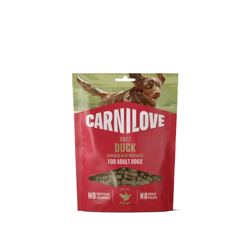 Carnilove Dog Soft Snack Duck enriched with Rosemary 200 g Nedsatt pris