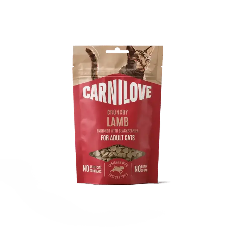 Nedsatt pris Carnilove Cat Crunchy Snack Lamb enriched with Blackberries 50 g