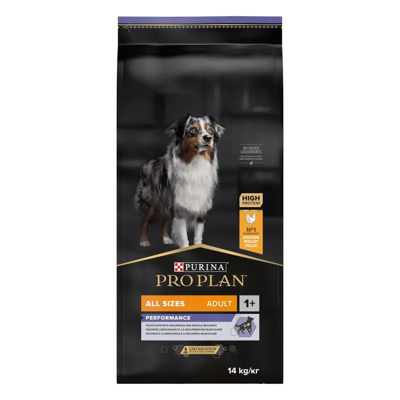 PURINA PRO PLAN All Sizes Adult Dog Performance Rikt på kyckling 14 kg Endast denna vecka