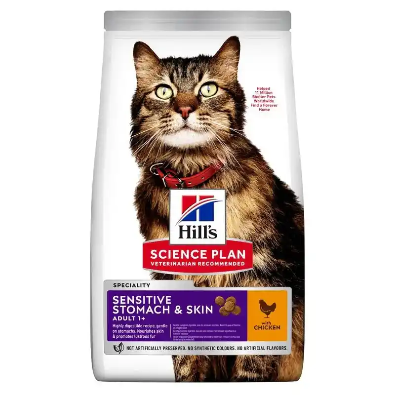 Hill's Science Plan Adult Sensitive Stomach & Skin Kyckling 1.5 kg Lägg i varukorgen