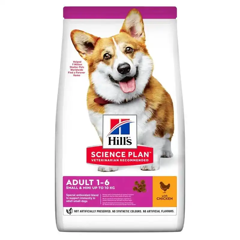 HILL'S SCIENCE PLAN Adult Small & Mini torrfoder med kyckling för hund 1.5 kg Expressleverans