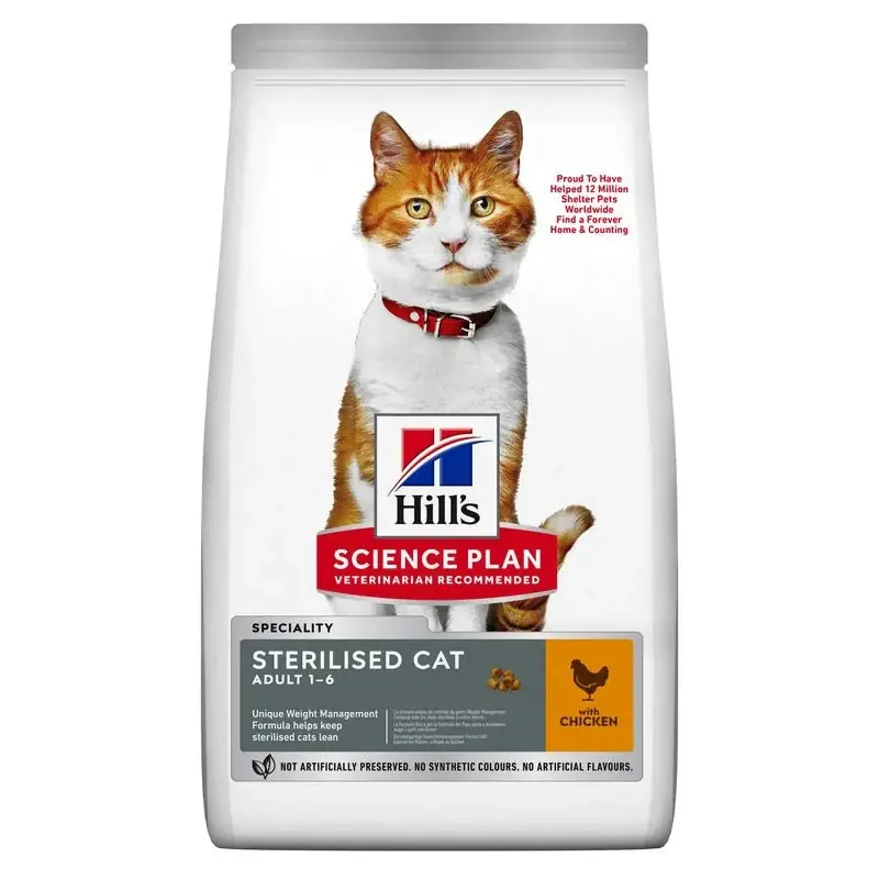 HILL'S SCIENCE PLAN Adult Sterilised Cat torrfoder med kyckling för katt 1.5 kg Reapris