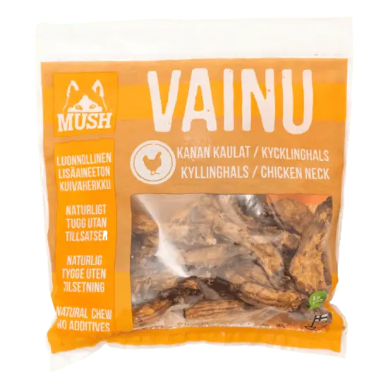 Endast denna vecka MUSH Vainu Kycklinghals 220 g