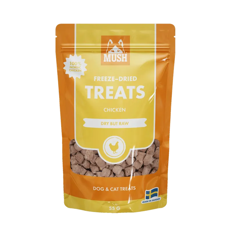 Erbjudande MUSH Treats Frystorkat Kyckling 55 g