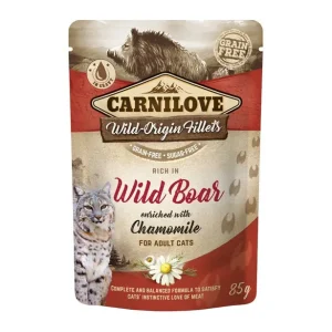 Carnilove Cat Pouch Wild Boar Chamomile 85 g prisnedsättning