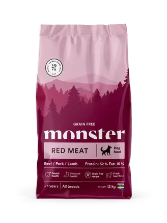 Trygg betalning Monster Dog Grain Free Adult Red Meat 2 kg
