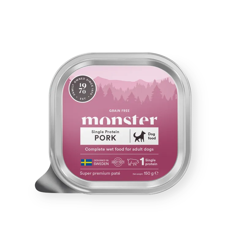 Begränsat antal Monster Dog Pork Paté 150 g