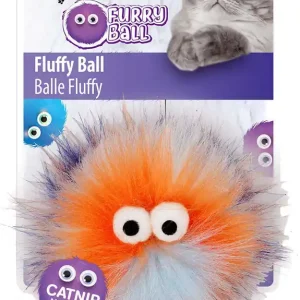 ALL FOR PAWS Furry Ball - Fluffyball Orange Kundfavorit