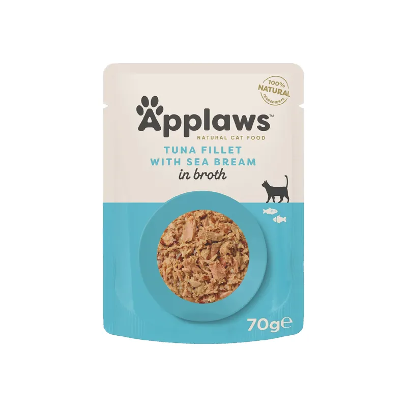 prisnedsättning Applaws katt Påse Tuna&Seabream 70 g