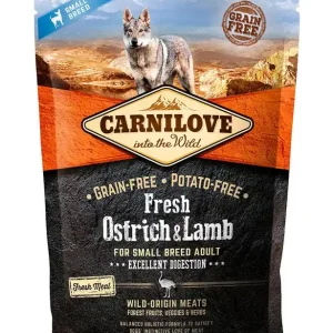 Kundfavorit Carnilove Fresh Ostrich & Lamb Small Breed 1.5 Kg