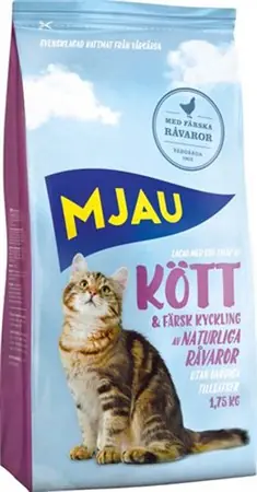 Endast idag Mjau kött torrfoder 7,5kg